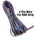 20 metro 4 pino câble rvb 22awg, 4pin PVC étamé cuivre isolé extension fil pour 5050 RGB LED bande
